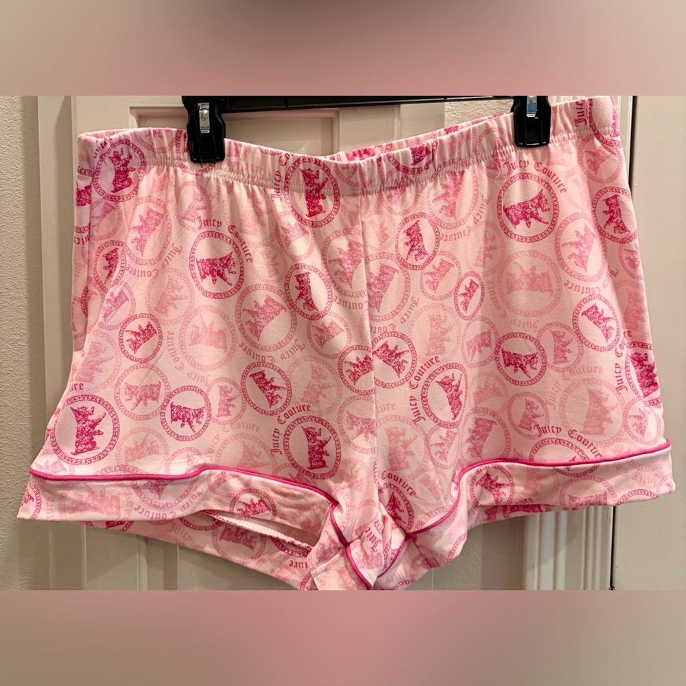 💖NWT JUICY COUTURE Pink Printed Short Pajama Set💖 Size X-Large - Picture 4 of 6